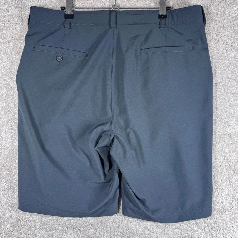 Ben Hogan Mens Performance Golf Shorts Slate Blue Stretch Size‎ 36 Flat Front
